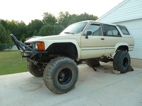 1992 Ford Mustang - This modified 4Runner sits high on large tires with a custom front bumper.