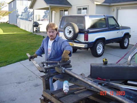 1989 Ford Bronco - David exlaining the bender