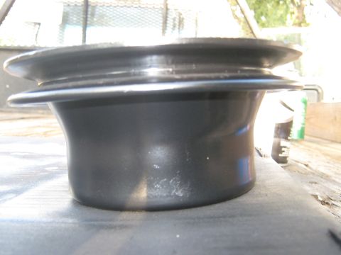 1972 Ford F-250 - A black pulley with two grooves is shown, likely a replacement part.