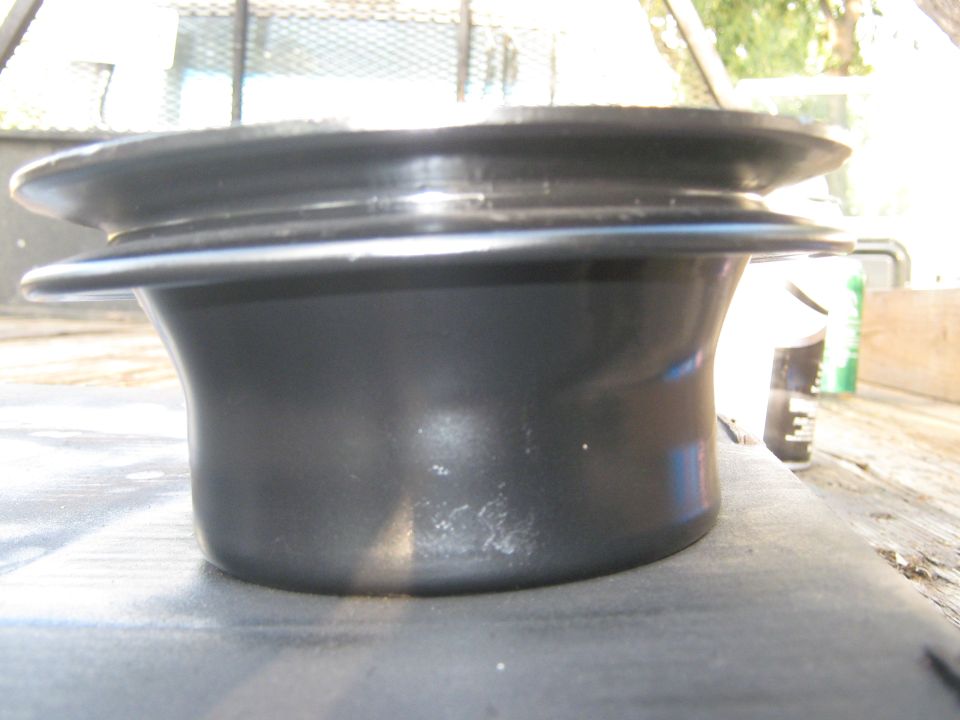 Black pulley with two grooves