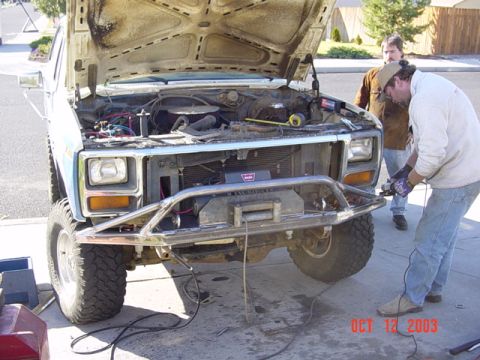 1989 Ford Bronco - All the bumper welding is done