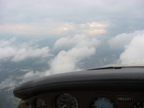 1989 Ford Bronco - One of the few clear spots, mostly IFR there and back...