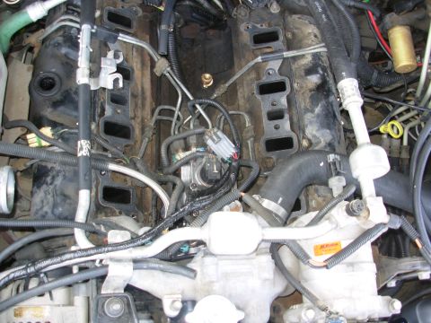 1997 Chevrolet Silverado 3500 - I used 1/2" split loom, which is actually too small for 5 16ga wires. But it's on & taped up with real wiring harness tape (not electrical…