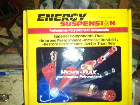 1996 Ford Bronco - A box of Energy Suspension Hyper-Flex Performance Polyurethane Components is shown.