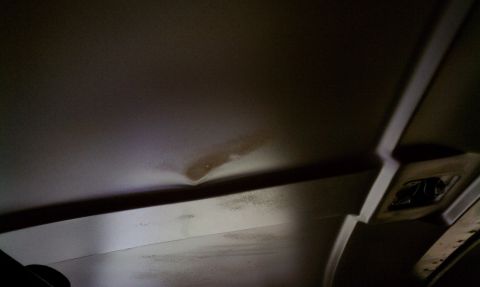 1990 Ford Bronco - Interior roof without headliner.