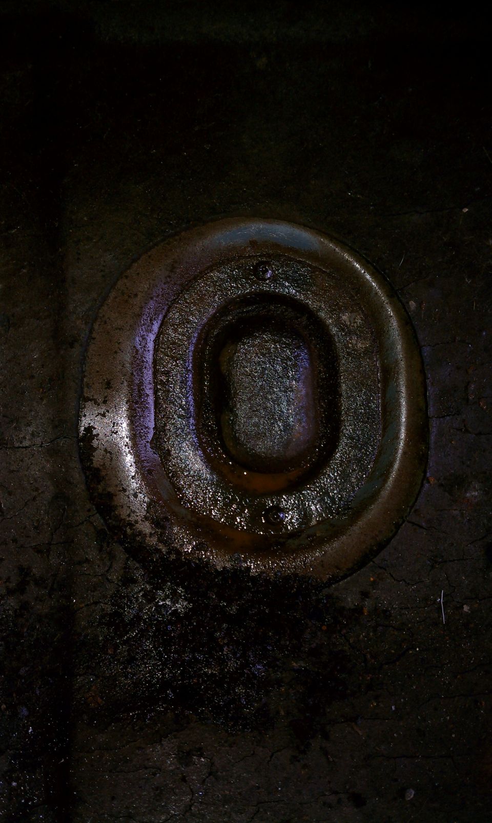Rusted access panel.