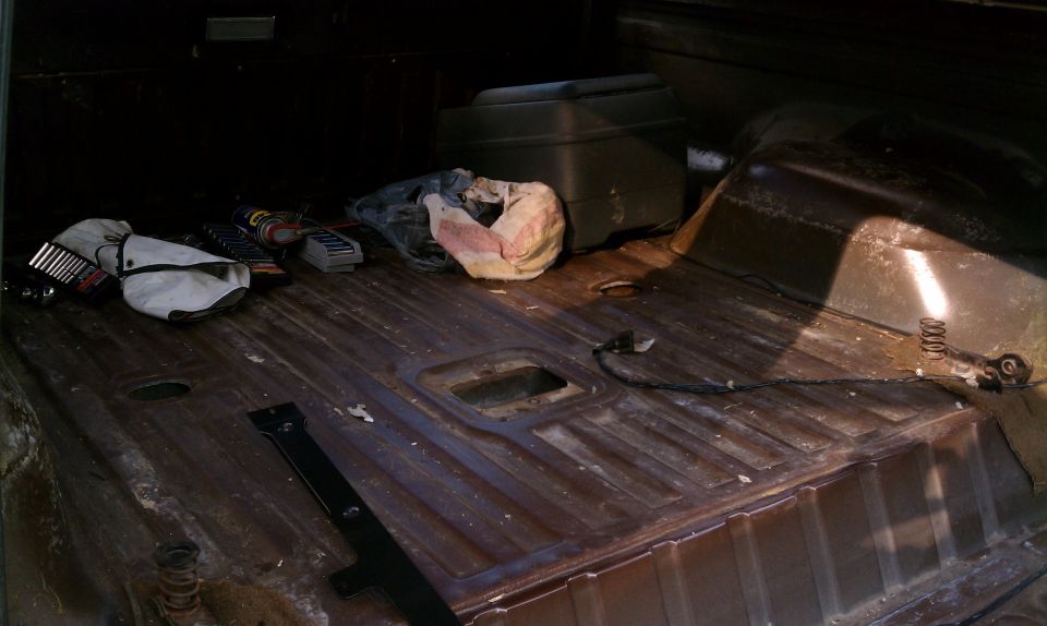 Cleared out cargo area.