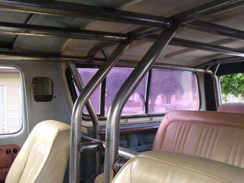 1979 Ford Bronco - Custom roll cage installed inside the interior of a 1979 Ford Bronco.