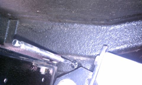 1979 Ford Bronco - Detail of a parking brake cable assembly, with the Supermotors.net logo visible in the lower right corner.