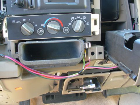 1997 Chevrolet Silverado 3500 - I took apart a cigar socket USB adapter & found the guts fit here perfectly. So I soldered some wires on, but I haven't found the switch I…