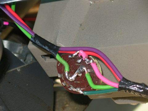 1997 Chevrolet Silverado 3500 - The LtGreen ground wire is soldered to both poles (center). The Pk wire is soldered to the 2nd & 4th throws; the DG to the 3rd & 4th. So th…