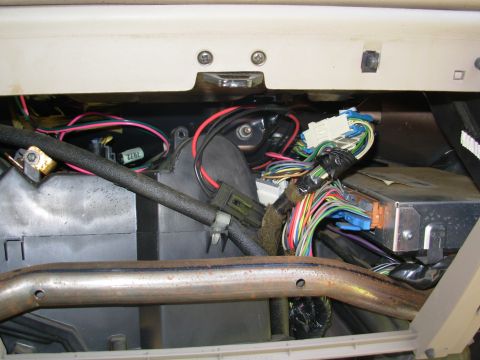 1997 Chevrolet Silverado 3500 - It's pretty easy to fish the wires through.