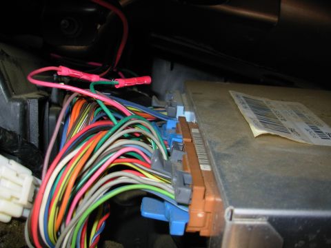 1997 Chevrolet Silverado 3500 - The PCM slides out & rotates for access. The target is the top row of the 2nd brown connector. I took this pic after I was finished, but yo…