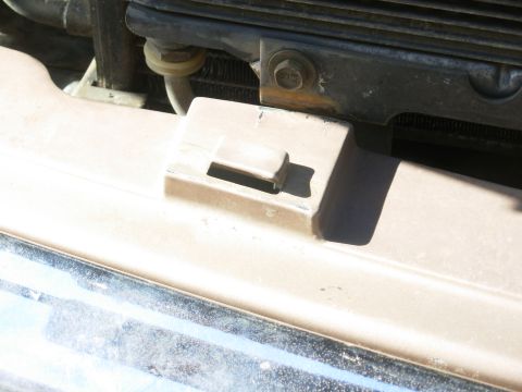 1997 Chevrolet Silverado 3500 - The rust mark on the oil cooler bracket tells the story