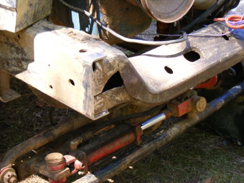 1978 Ford Bronco - This image shows the steering and frame components of a vehicle, not a complete 1978 Ford Bronco.