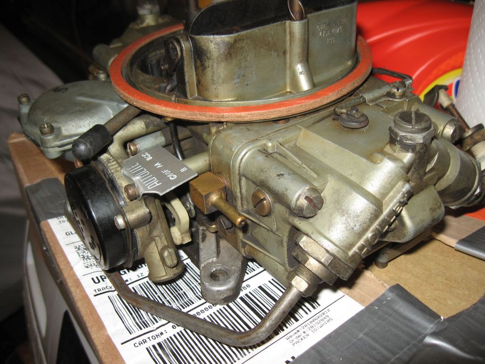 Holley carburetor with Autolite tag