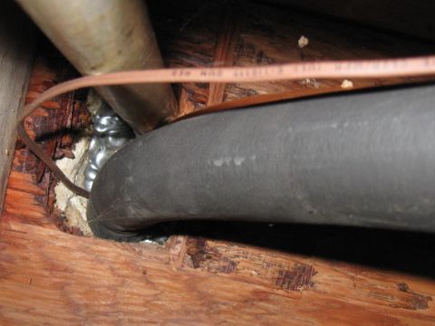 1996 Ford Bronco - Home AC Evap Condensate Leak, 10 SEP 2011, Pic 1