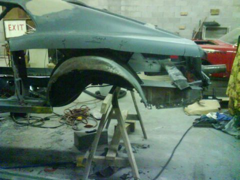 1970 Ford Mustang - you can see the rusted areas in the lower truck floor drop off. That has all been cut out and removed. This was a bad idea. My thought was…