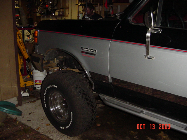 Sits higher with no engine