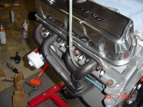 1989 Ford Bronco - Header and dipstick installed