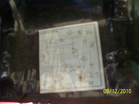1979 Ford F-250 - A close-up of a wiring diagram sticker, with a date and website watermark in the corner.