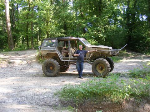 1978 Ford Bronco - This heavily modified SUV features oversized tires and a custom roll cage, suggesting it's built for extreme off-road use.