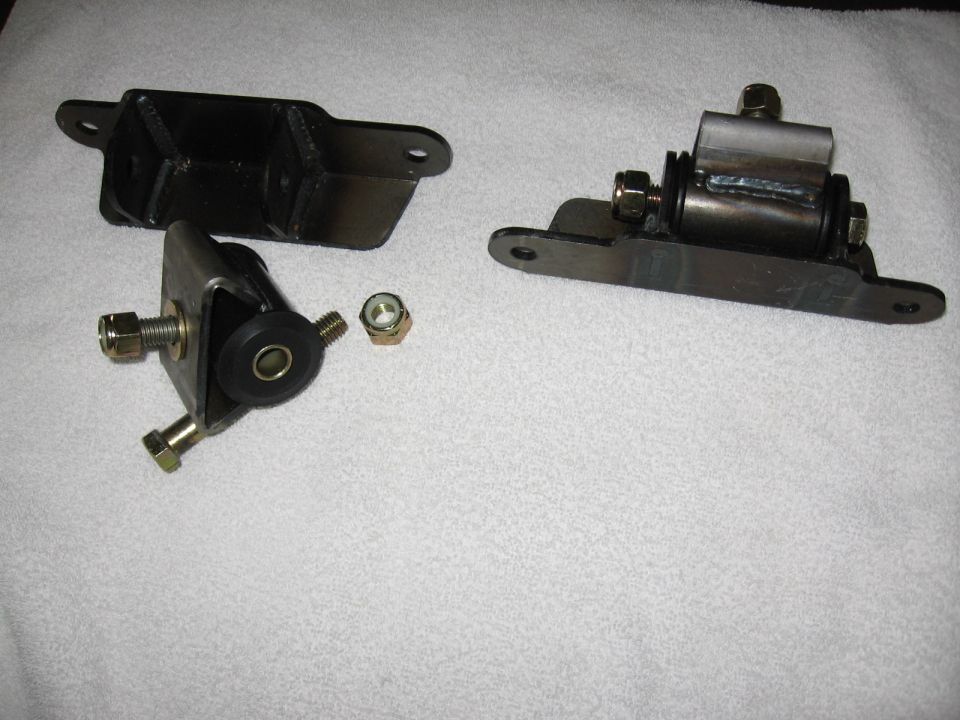 Jeffsbroncograveyard sells these very beefy motor mounts.  3/16ths plate steel, the poly bushing is meant to better control the motor while still maintaining smoothness in the cab (someone else that has these thought they transferred a bit more motor vibe but hardly noticeable).