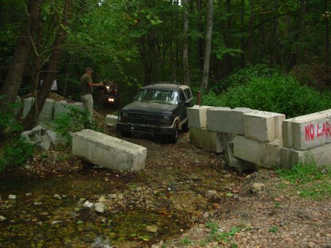 1983 Ford Bronco - After a few miles of VERY tight, bumpy, twisty 4-wheeler trail, we came out onto the end of what Google Earth calls Campbell Rd, but the lo…