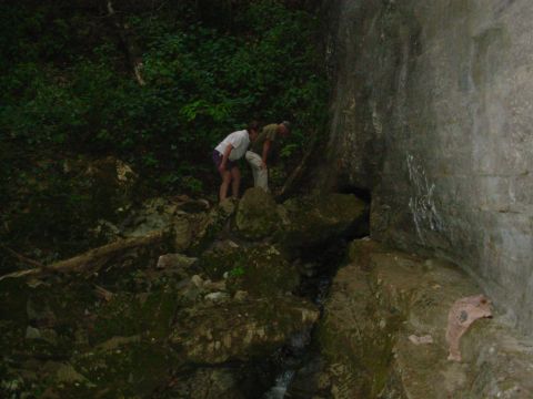 1983 Ford Bronco - The water flows out through a lower buried entrance into a vertical shaft that rains down into a bowl, and then out this short tunnel. Some…