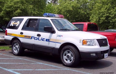 2006 Ford F-150 - White 2006 Ford Expedition police SUV, marked 'Upper Darby Police' and 'K-9', parked in a lot.