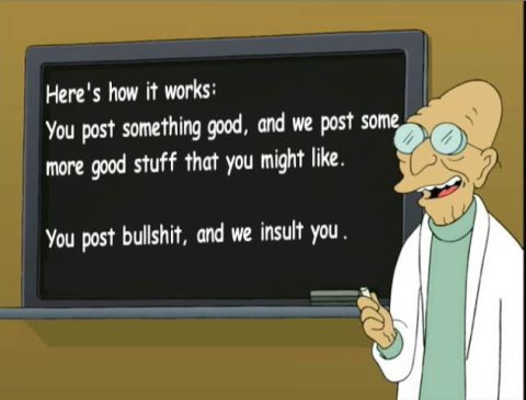 1989 Ford Bronco - Professor Farnsworth explains the rules of engagement with a humorous blackboard message.