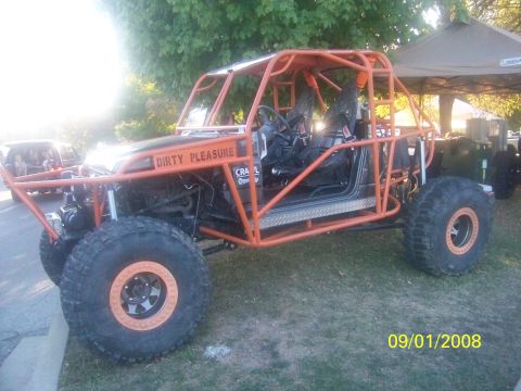 1989 Ford Bronco - Custom buggy with "DIRTY PLEASURE" text, photographed in 2008.