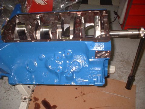 1969 Ford Mustang - An new Eagle 3.98 " stroke crank with Clevite "P" bearings.