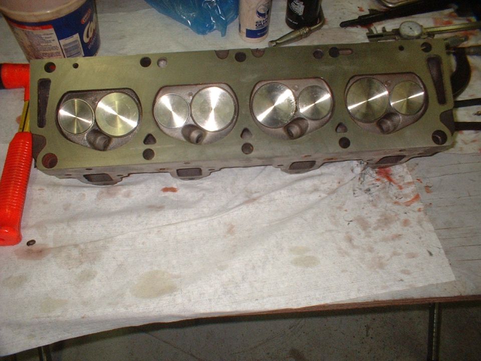 C8OE-N heads with new 2.09" I & 1.65" E SS valves. 74 cc's.