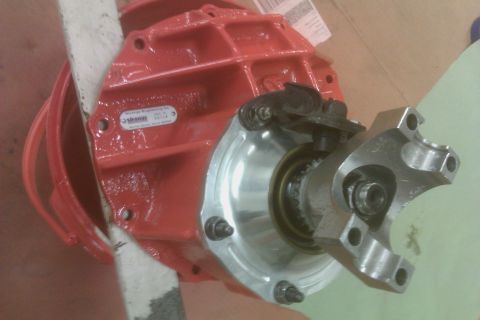 1999 Chevrolet Camaro - Strange Engineering differential housing with yoke. Label visible on housing.