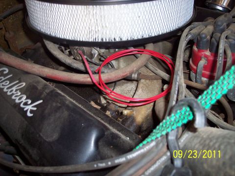 1973 Ford F-250 - Close-up view of an engine bay with various components and wiring visible wiring visible wiring visible wiring visible wiring visible wirin…