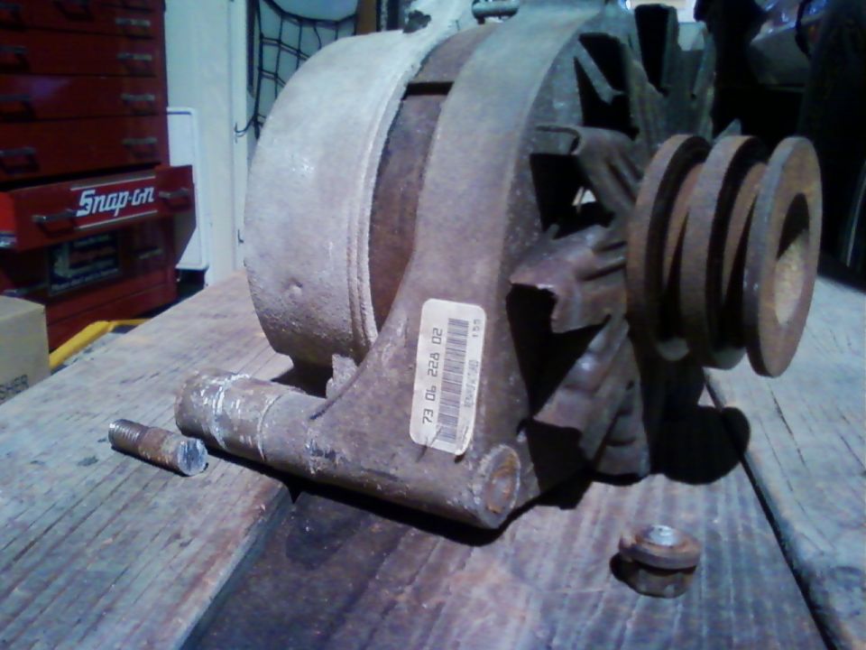Alternator with a 1973 date code on the label
