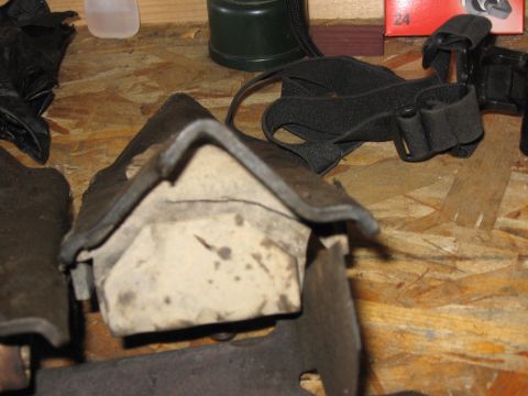 1995 Ford Bronco - A worn motor mount is shown, not a 1995 Ford Bronco.