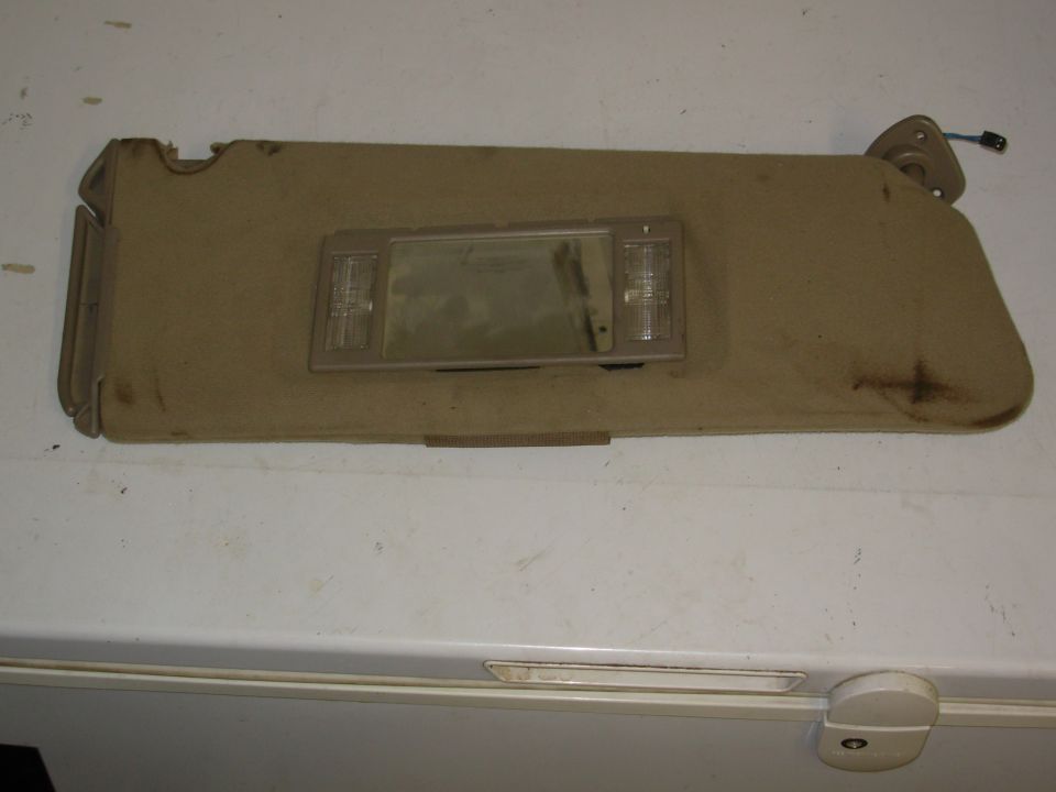 This is about as good of condition as I could find this style of visor anywhere, so I'm going to try to reupholster a pair.