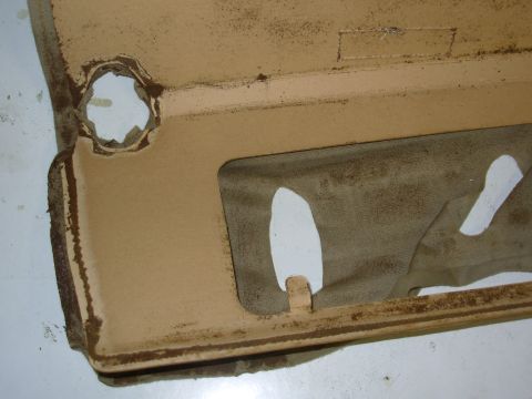 1997 Chevrolet Silverado 3500 - The original uphlstery's foam turns to dirt, and the cardboard warps from moisture over the years, but I think I can work with it. The tabs…