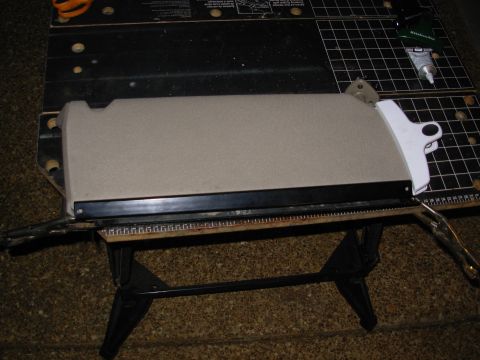 1997 Chevrolet Silverado 3500 - After fitting the outboard tab into its slot, I folded the cover around the frame, worked it under the inboard lip, and then aligned the ed…