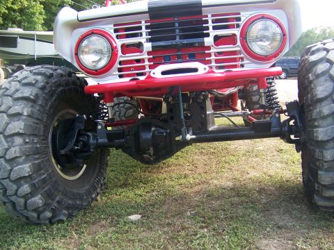2001 Dodge 1500 - This heavily modified off-road vehicle features oversized tires and a custom front end.