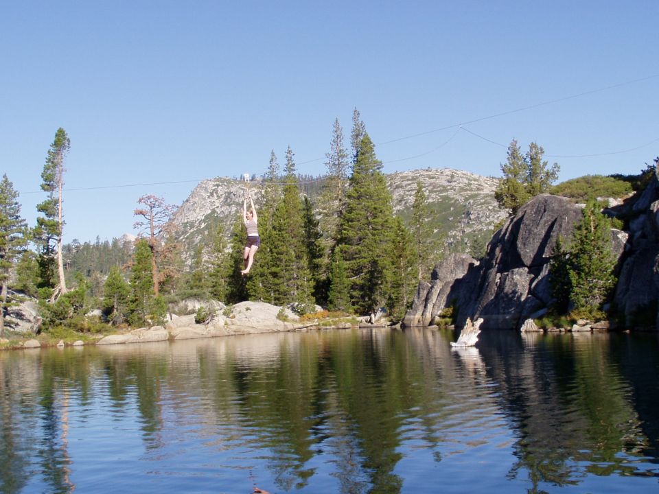 Amber hanging out at Spyder lake