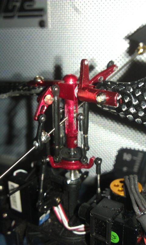 1992 Ford Ranger - Model helicopter rotor head assembly with carbon fiber blades and various linkages.