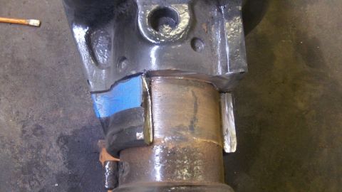 1979 Ford Bronco - This image shows a close-up of a modified differential housing, not a complete vehicle.