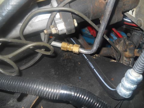 1976 Ford Bronco - This photo shows a section of brake lines and a master cylinder, not a 1976 Ford Bronco.