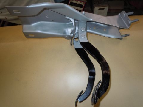 1973 Pontiac Trans Am - Assembly of car clutch and brake pedals, likely for restoration or repair.