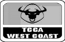 1998 Mercury Sable - This is a logo for TCCA West Coast, a bull's head emblem.