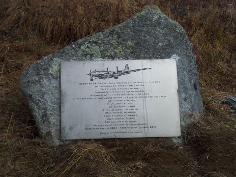 1990 Chevrolet Suburban - A memorial plaque commemorates the crash of KB-29P AA-64149, call sign "Kramer 31", which crashed on December 26, 1956.