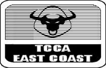 1998 Mercury Sable - Logo for TCCA East Coast, a bull's head emblem.